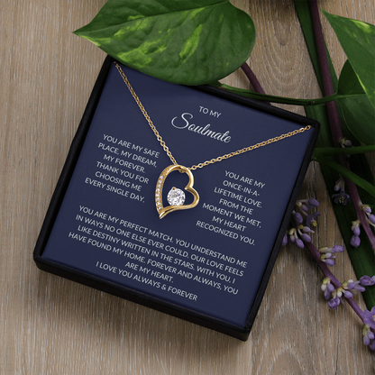 Soulmate Gift – Heart Pendant with Elegant Gift Box