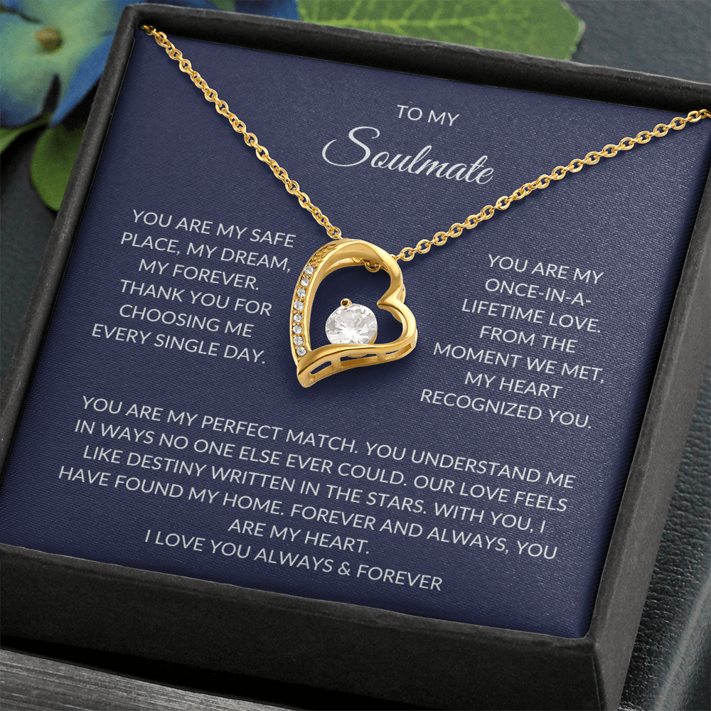 Soulmate Gift – Heart Pendant with Elegant Gift Box