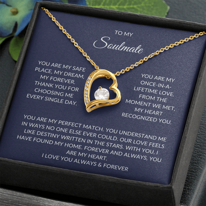 Soulmate Gift – Heart Pendant with Elegant Gift Box