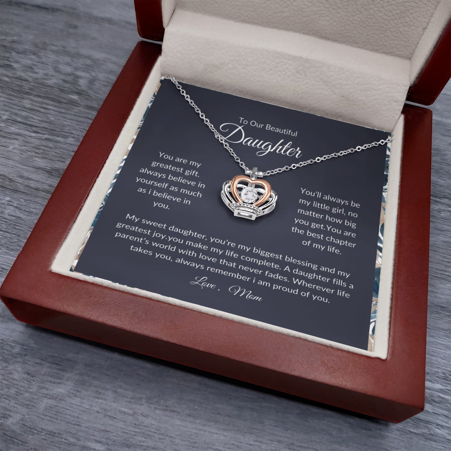 To My Daughter - Love Mom - Beautiful Gift Set