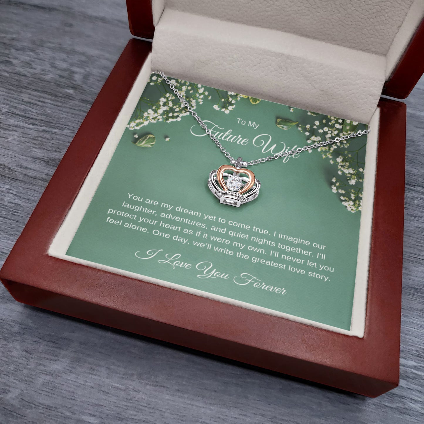Romantic Jewelry for Future Wife – Heart Necklace Gift for Her