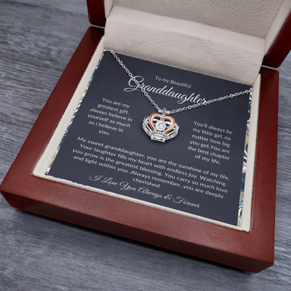 To My Granddaughter Necklace – Meaningful Jewelry Gift