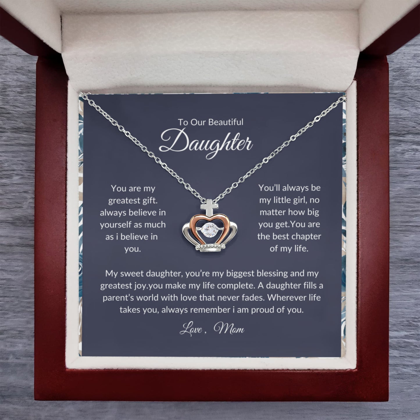 To My Daughter - Love Mom - Beautiful Gift Set