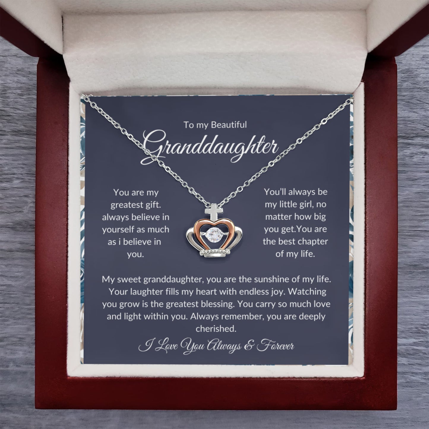 To My Granddaughter Necklace – Meaningful Jewelry Gift