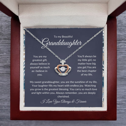 To My Granddaughter Necklace – Meaningful Jewelry Gift
