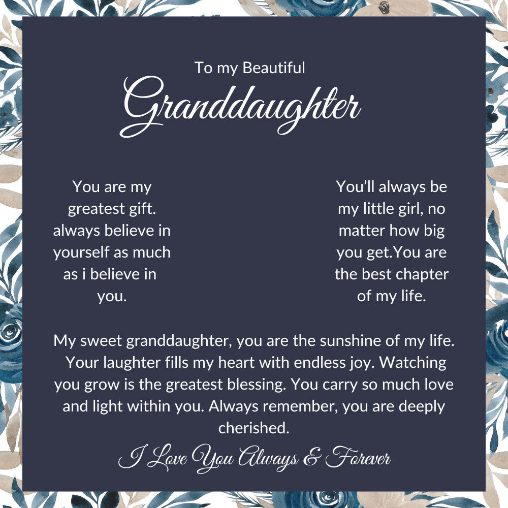 To My Granddaughter Necklace – Meaningful Jewelry Gift