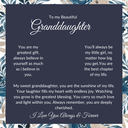 To My Granddaughter Necklace – Meaningful Jewelry Gift