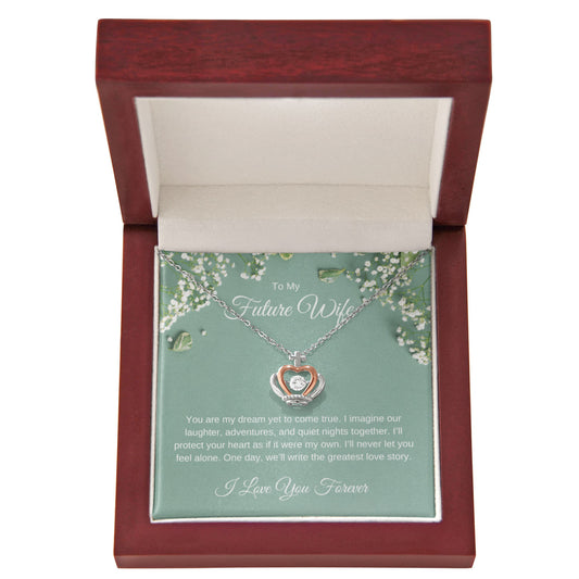 Romantic Jewelry for Future Wife – Heart Necklace Gift for Her