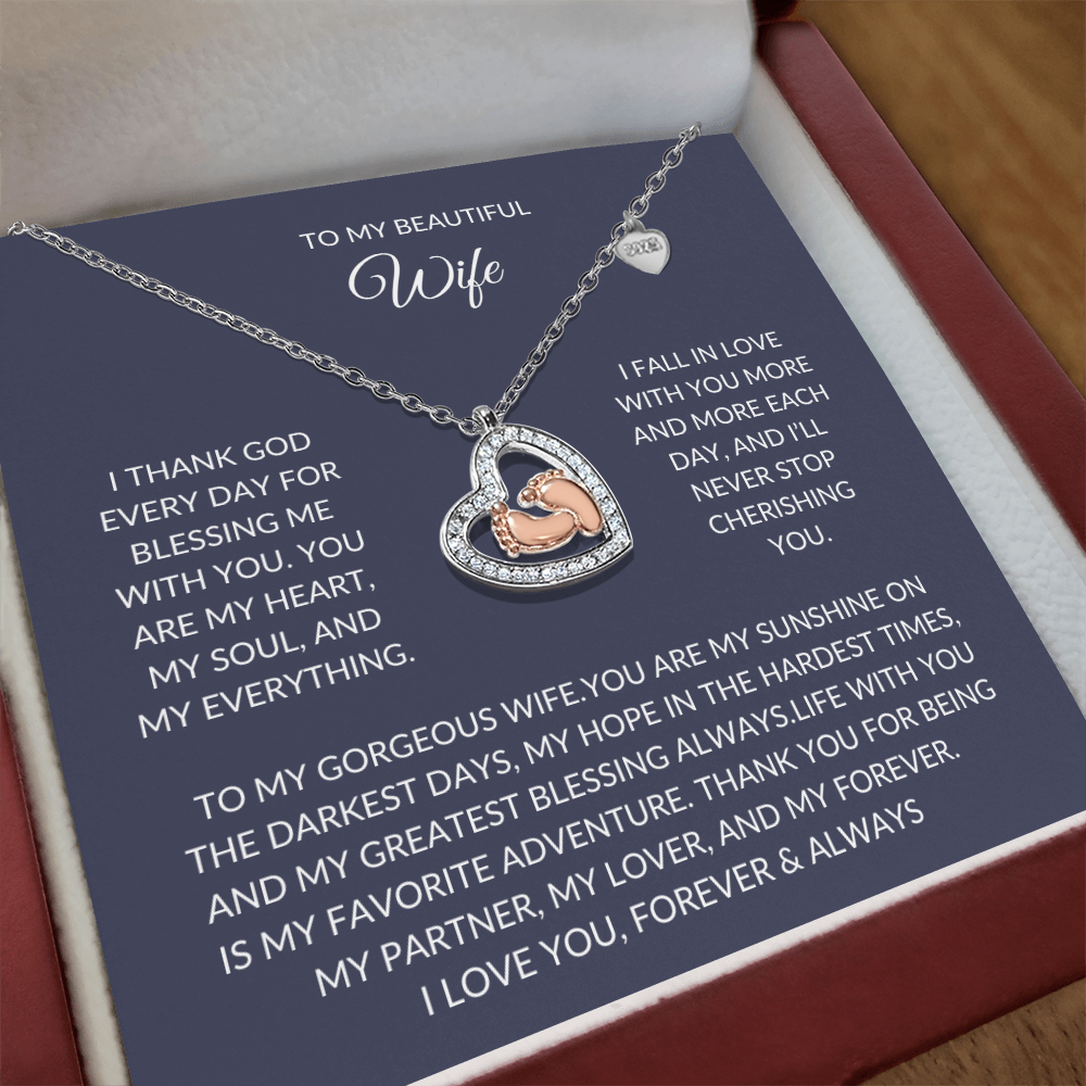 To my beautiful Wife – Elegant Necklace – A Sparkle of Love