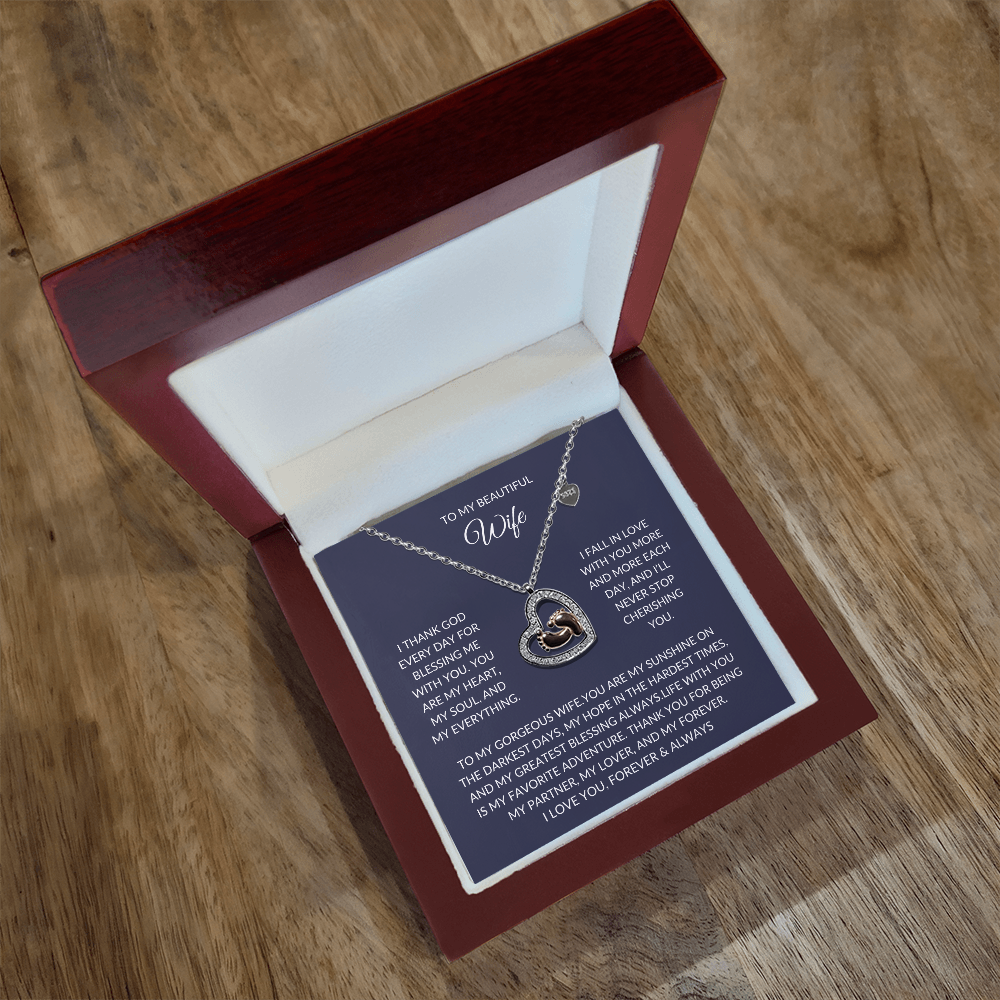 To my beautiful Wife – Elegant Necklace – A Sparkle of Love