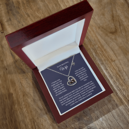 To my beautiful Wife – Elegant Necklace – A Sparkle of Love