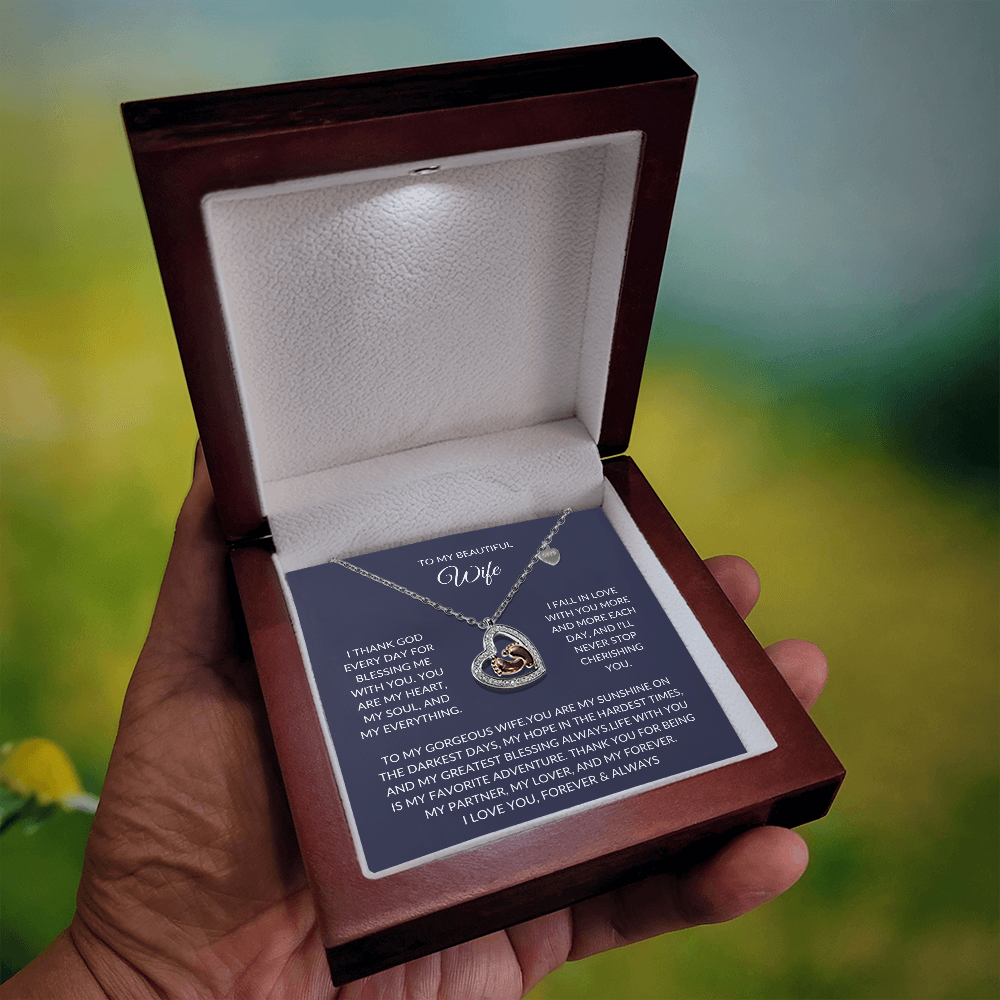 To my beautiful Wife – Elegant Necklace – A Sparkle of Love