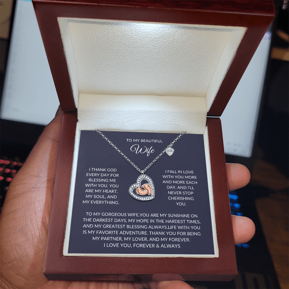 To my beautiful Wife – Elegant Necklace – A Sparkle of Love
