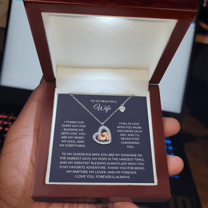 To my beautiful Wife – Elegant Necklace – A Sparkle of Love