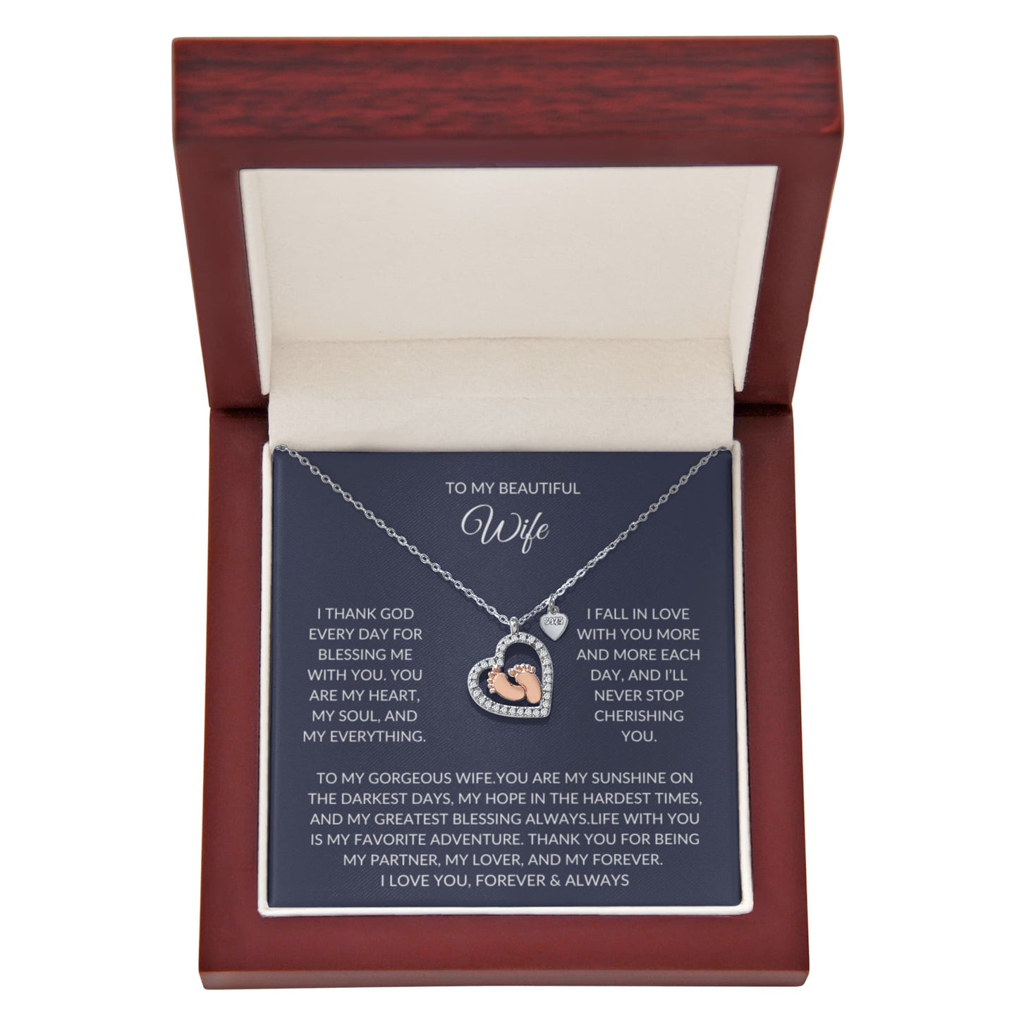 To my beautiful Wife – Elegant Necklace – A Sparkle of Love