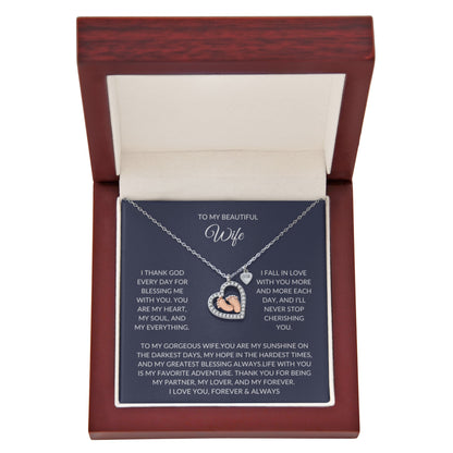 To my beautiful Wife – Elegant Necklace – A Sparkle of Love